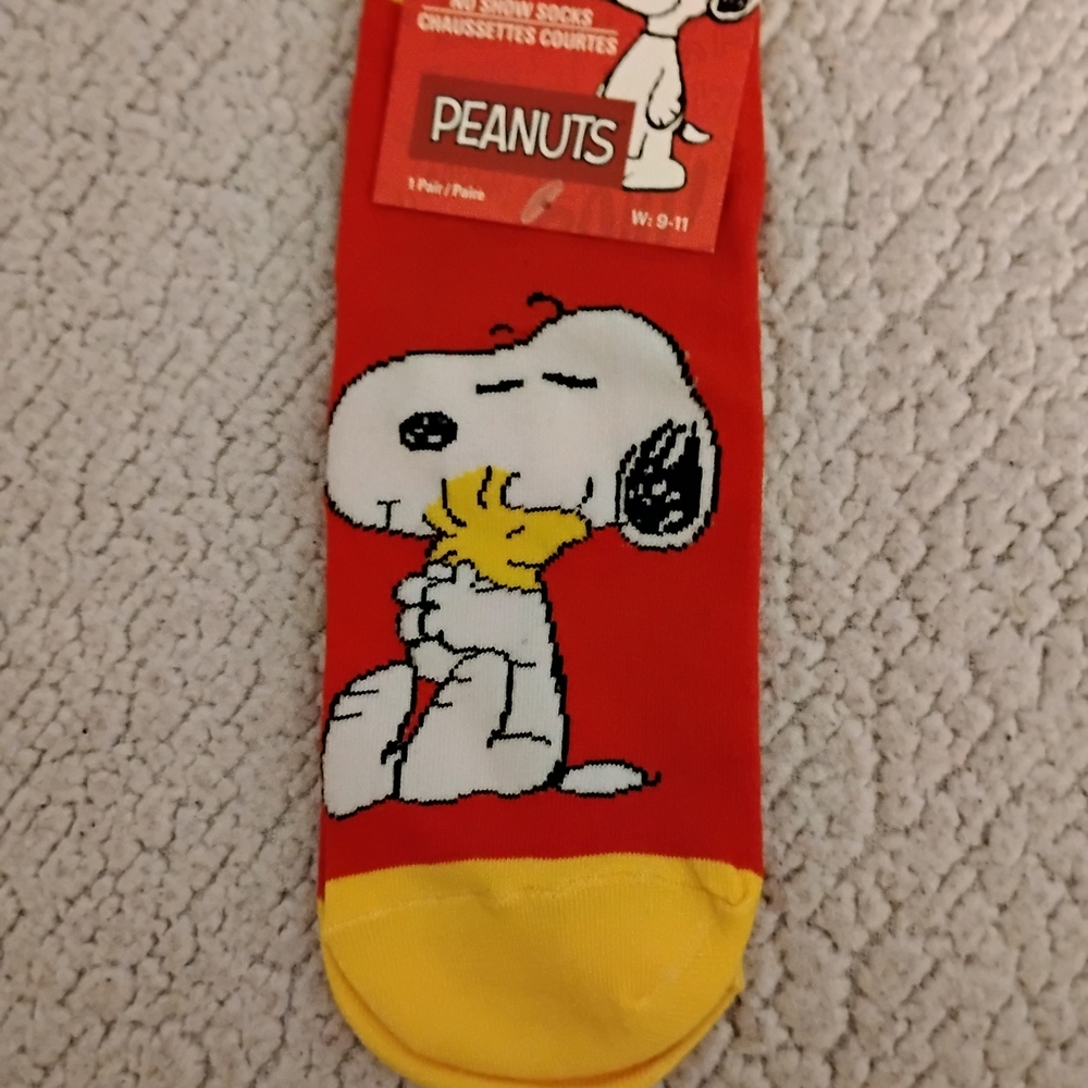 Peanuts Snoopy Red and Yellow Socks